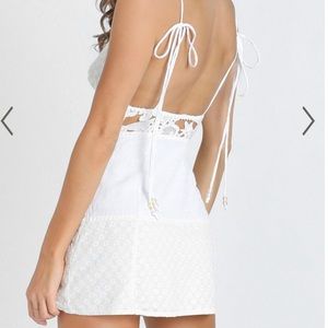 White Embroidery Dress